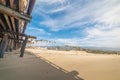 Wooden pier in Santa Barbara seen from the ground Royalty Free Stock Photo