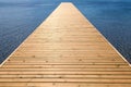 Wooden pier on sea Royalty Free Stock Photo