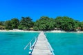 Wooden Pier to the Paradise Island on the Samet Island