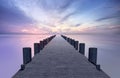 Wooden Pier at Twilight Royalty Free Stock Photo