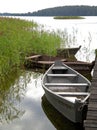 Wooden pier on Wigry Lake