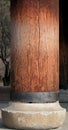 Wooden pillar