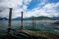 Pillars, Town Stresa on Italian Lago di Maggiore Royalty Free Stock Photo