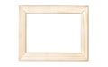 Wooden pine empty picture frame Royalty Free Stock Photo