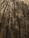 Wooden pine log with cracks Royalty Free Stock Photo