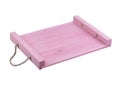 Wooden pink tray