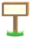 Wooden placard