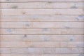 Wooden Plank Fence Of Horizontal Flat Boards. Wood Brown Texture. Empty Wooden Wall. Template For Design