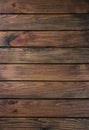 Wooden Plank Grain Background, Striped Timber Desk Close Up, Old Table or Floor, Brown Boards. Royalty Free Stock Photo