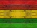 Wooden plank with reggae background Royalty Free Stock Photo