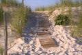 Wooden Plank Walkway to Beach Royalty Free Stock Photo