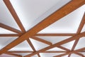 Wooden Planks Element Object Detail Part Interior Ceiling in White Light Decoration