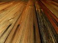 Wooden planking in perspective background Royalty Free Stock Photo