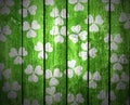 Wooden Planks - St Patrick`s Day Royalty Free Stock Photo