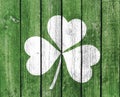 Wooden Planks - St Patrick`s Day Royalty Free Stock Photo