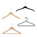 Wooden, plastic and metal wire coat hangers, clothes hanger