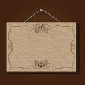 Wooden plate Royalty Free Stock Photo