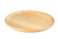 Wooden plate isolated on white background ,include clipping path Royalty Free Stock Photo