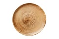 Wooden Plate With Live Edge Showcasing The Natural Wood Grain