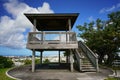 Wooden platform top of View Point Royalty Free Stock Photo