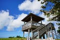 Wooden platform top of View Point Royalty Free Stock Photo