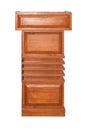 Wooden Podium Tribune Rostrum Stand Isolated