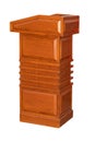 Wooden Podium Tribune Rostrum Stand Isolated