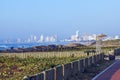 Coastal Landscape Against Blue Durban City Skyline Royalty Free Stock Photo