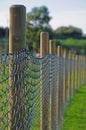 Wooden poles fence