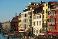 Wooden poles, Grand Canal, Venice, Italy, Europe Royalty Free Stock Photo