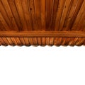 Wooden porch ceiling Royalty Free Stock Photo