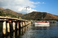 Wooden port in a bay