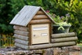 Wooden post box