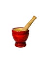Wooden pounder and pestle