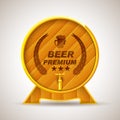 Wooden Premium Beer Barrel