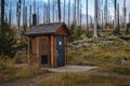 Wooden public Toilet/restrooms in a national park