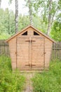 Wooden public toilet, usually used in rural areas.