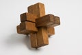 Wooden puzzle Royalty Free Stock Photo