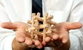 Wooden Puzzle Royalty Free Stock Photo