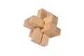 Wooden puzzle Royalty Free Stock Photo