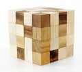 Wooden puzzle block game Royalty Free Stock Photo