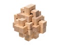 Wooden puzzle Royalty Free Stock Photo
