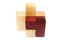 Wooden puzzle items Royalty Free Stock Photo