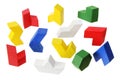 Wooden Puzzle Pieces Royalty Free Stock Photo