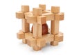 Wooden puzzle Royalty Free Stock Photo