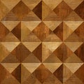 Wooden pyramids stacked for seamless background Royalty Free Stock Photo