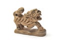 Wooden Qilin Royalty Free Stock Photo