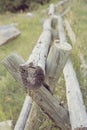 Wooden rail fence Royalty Free Stock Photo