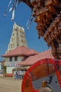 Wooden rath chariot out side Krishna temple Shree Shiroor Mutt UDUPI Karnataka