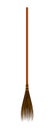 Wooden realistic broom